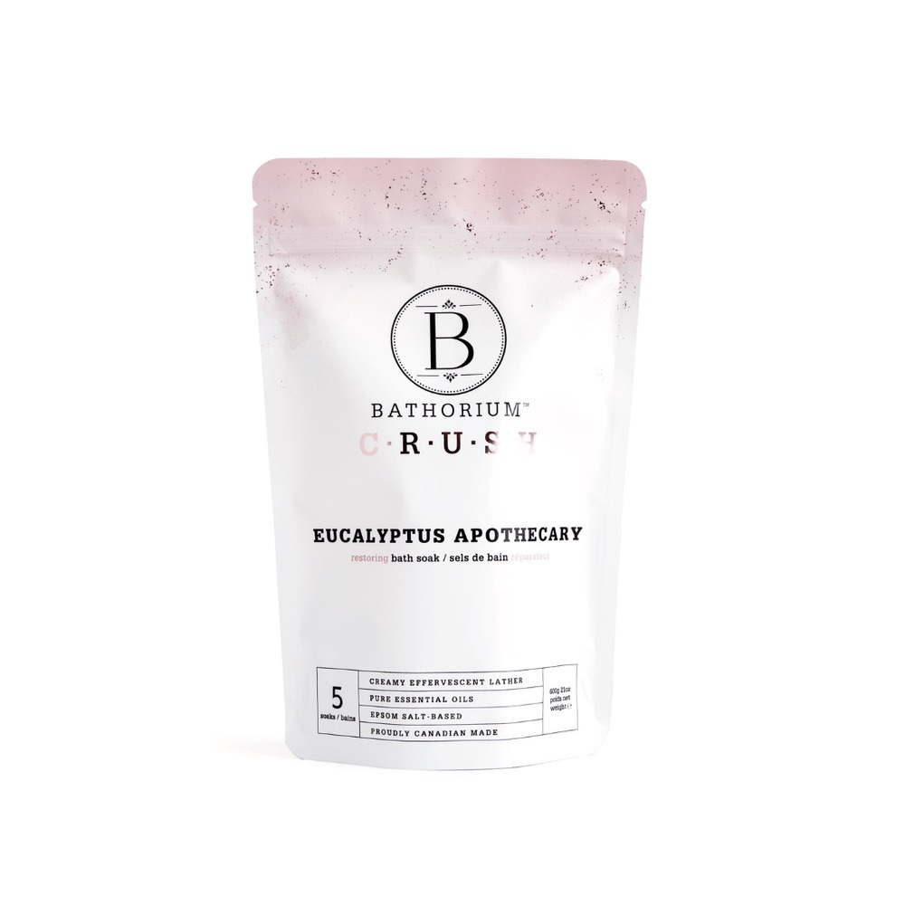 Bathroom sealed Eucalyptus Apothecary Bath Soak CRUSH 21 oz 5 soaks
